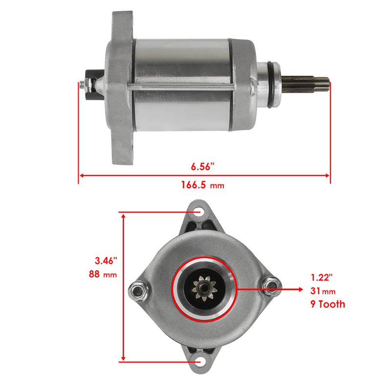 Caltric Starter Compatible with Honda Trx500 Fe Trx500Fe1 Trx500Fe2 Foreman 500 4X4 2012-2019 - Image 2